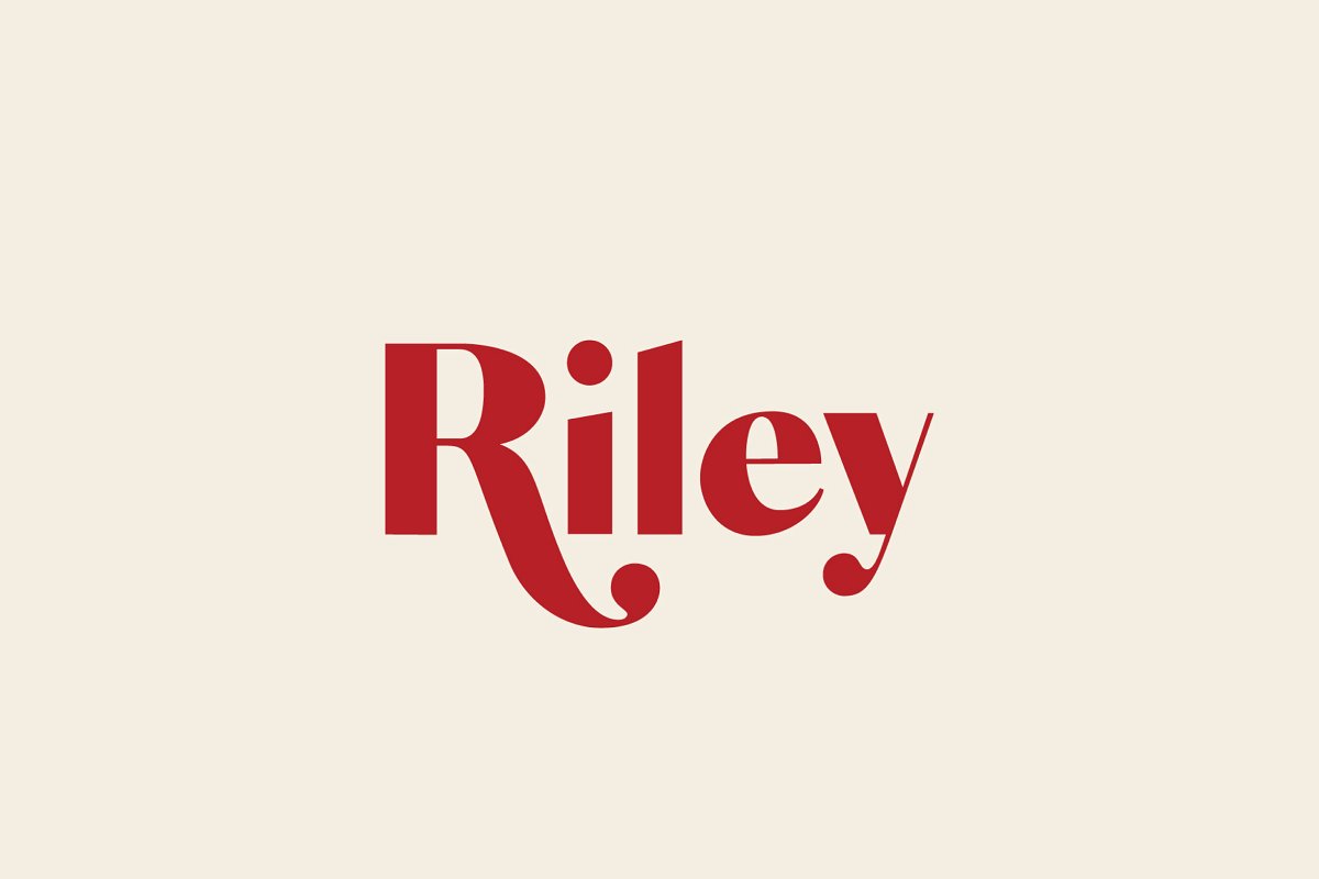 Przykładowa czcionka Riley #1